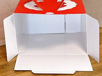 【クリスマス】ケーキ箱6号2種類100個 セット 6号ケーキ箱 G段手提フレッシュホワイト（25枚入